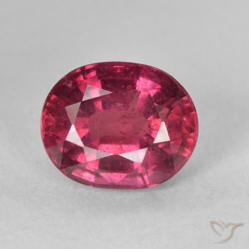 4.54ct 자연스러운 미디엄 레드 루비, 타원형, VS-SI