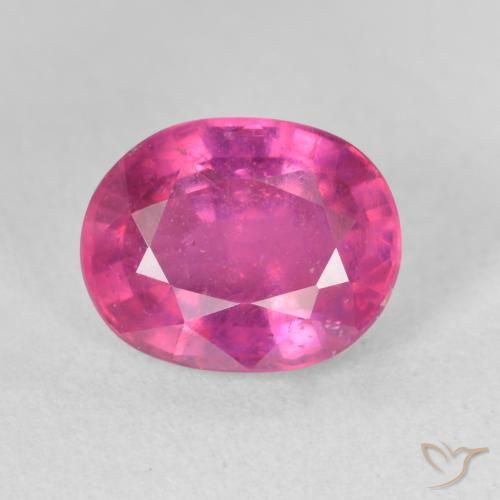 3.90ct 자연스러운 딥 마젠타 루비, 타원형, VS-SI
