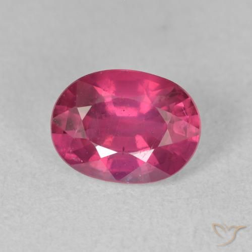 1.96ct 자연스러운 라이트 레드 루비, 타원형, VS-SI