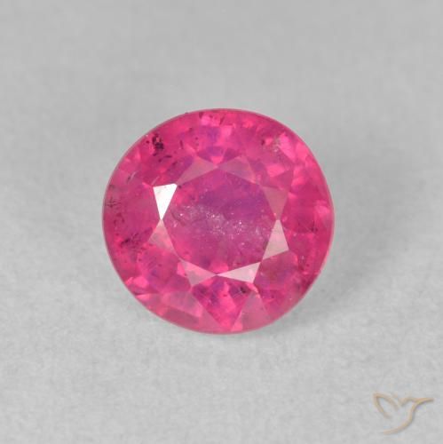 1.93ct 자연스러운 라이트 레드 루비, 둥근, VS-SI
