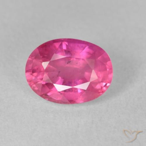 1.97ct 자연스러운 딥 마젠타 루비, 타원형, VS-SI