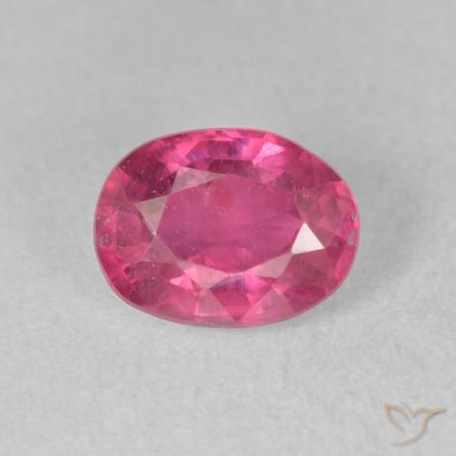1.87ct 자연스러운 다크 핑크 루비, 타원형, VS-SI