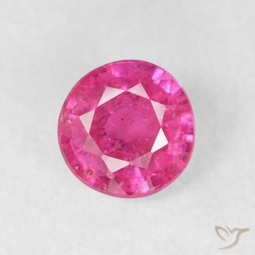 1.16ct 자연스러운 딥 마젠타 루비, 둥근, VS-SI