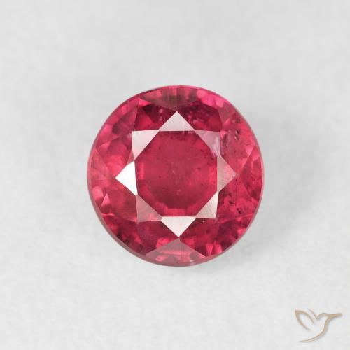 1.36ct 자연스러운 미디엄 레드 루비, 둥근, VS-SI