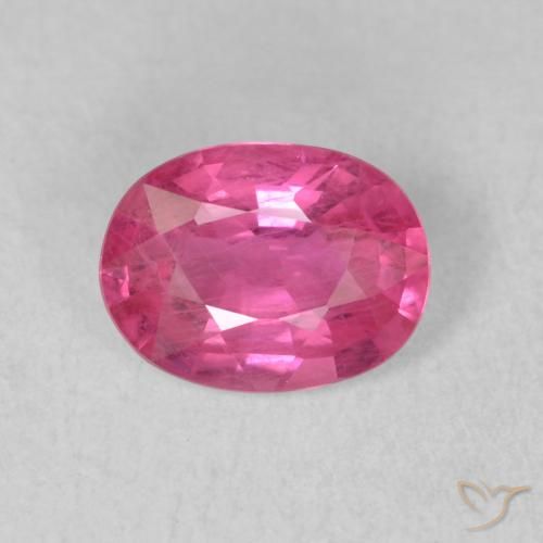 1.50ct 자연스러운 붉은빛이 도는 핑크 루비, 타원형, VS-SI