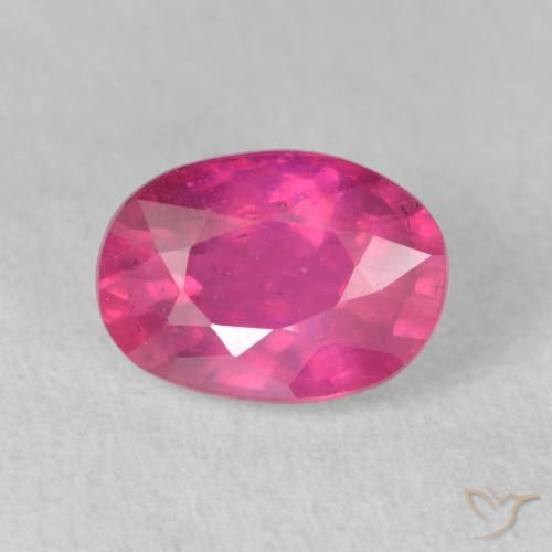 2.20ct 자연스러운 Medium Dark-Pink 루비, 타원형, VS-SI