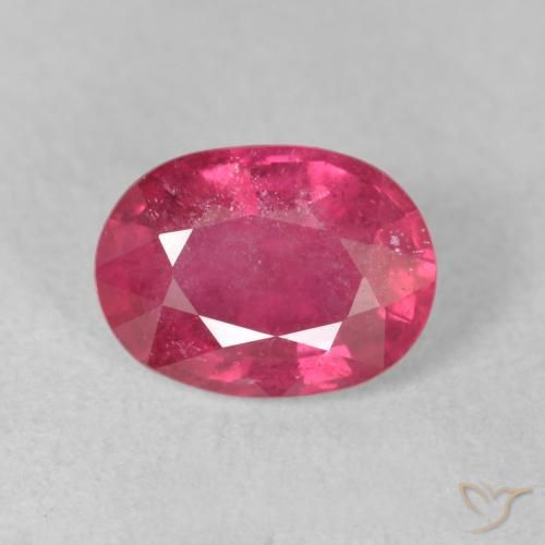 1.78ct 자연스러운 마젠타 핑크 루비, 타원형, VS-SI