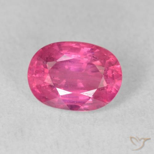 1.84ct 자연스러운 미디엄 핑크 루비, 타원형, VS-SI