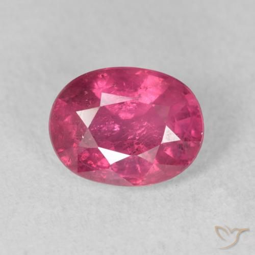 1.88ct 자연스러운 다크 핑크 루비, 타원형, VS-SI