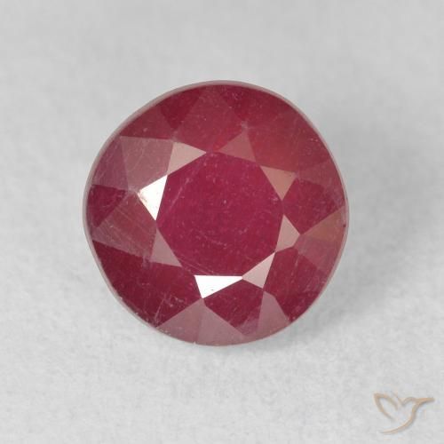 2.67ct 자연스러운 딥 크림슨 루비, 둥근, VS-SI