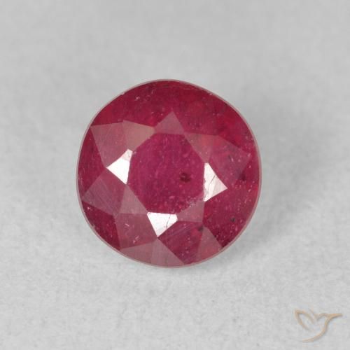 1.79ct 자연스러운 미디엄 레드 루비, 둥근, VS-SI