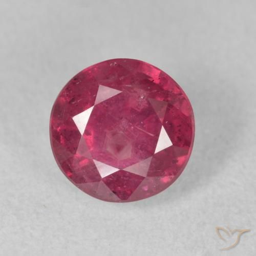 1.99ct 자연스러운 붉은빛이 도는 핑크 루비, 둥근, VS-SI