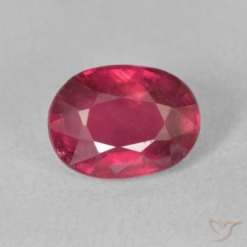 2.01ct 자연스러운 Medium Dark-Red 루비, 타원형, VS-SI