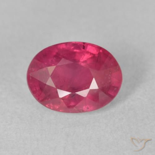 2.03ct 자연스러운 붉은빛이 도는 핑크 루비, 타원형, VS-SI