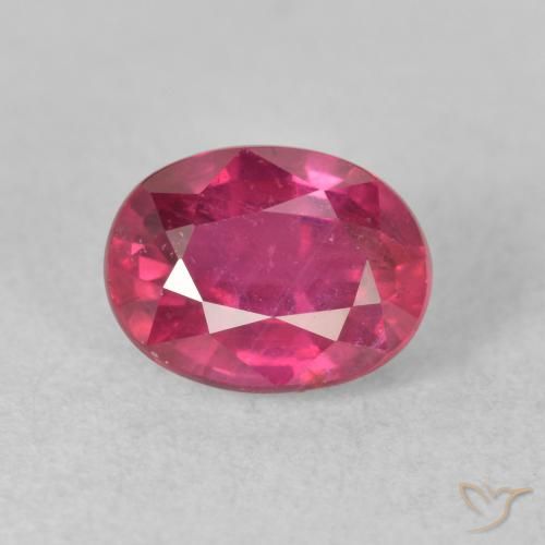 2.33ct 자연스러운 미디엄 레드 루비, 타원형, VS-SI