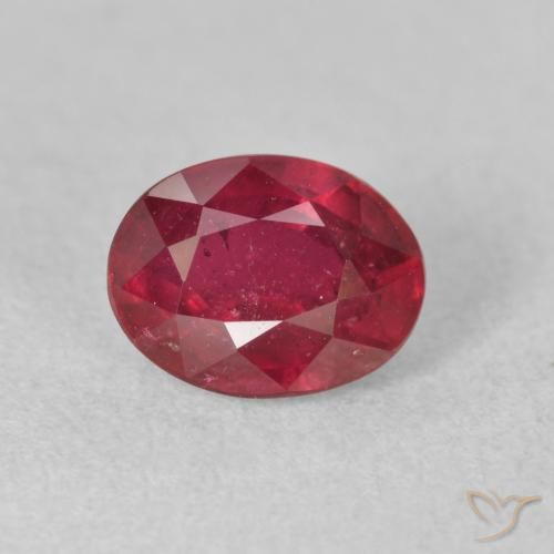 1.94ct 자연스러운 다크 레드 루비, 타원형, VS-SI
