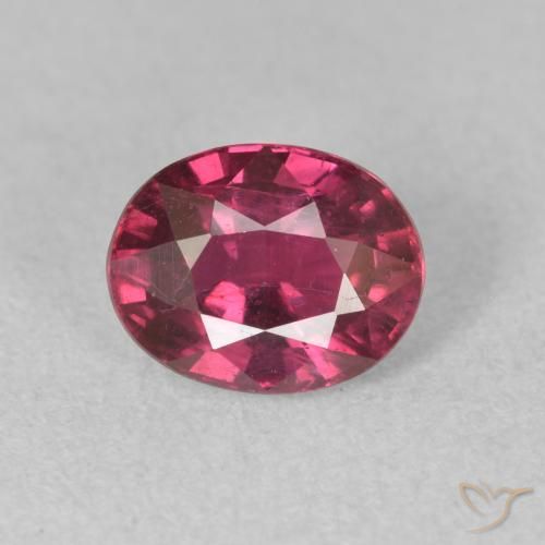1.92ct 자연스러운 분홍빛이 도는 빨강 루비, 타원형, VS-SI