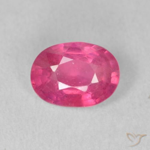 1.55ct 자연스러운 미디엄 핑크 루비, 타원형, VS-SI