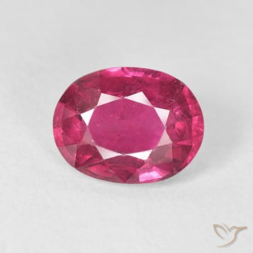 2.53ct 자연스러운 핫 핑크 루비, 타원형, VS