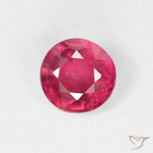 0.94ct 자연스러운 Medium Dark-Red 루비, 둥근, VS