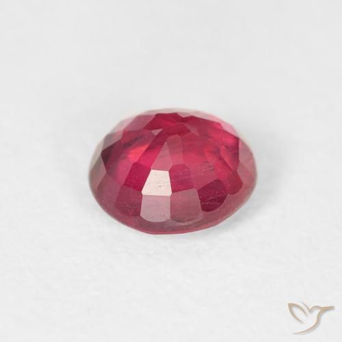 0.94캐럿 천연 Medium Dark-Red 루비, 둥근, VS