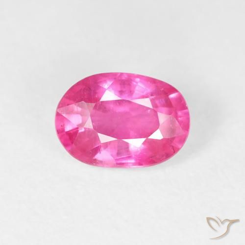 1.20ct 자연스러운 딥 마젠타 루비, 타원형, VS