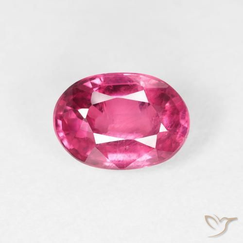 1.39ct 자연스러운 딥 마젠타 루비, 타원형, VS