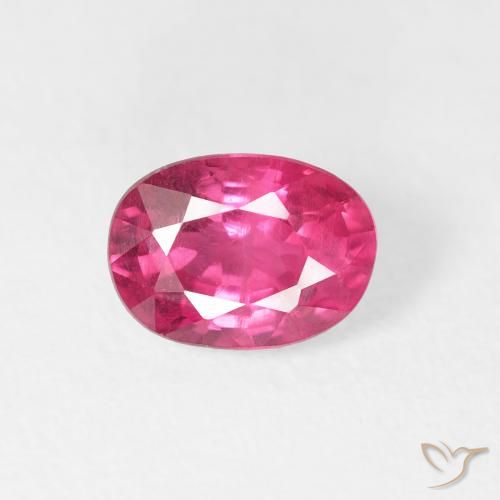 1.18ct 자연스러운 딥 마젠타 루비, 타원형, VS