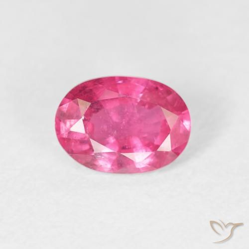 1.06ct 자연스러운 Medium Dark-Pink 루비, 타원형, VS