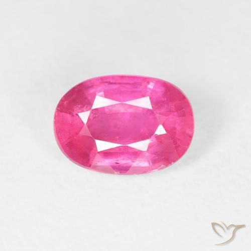 1.27ct 자연스러운 Medium Dark-Pink 루비, 타원형, VS