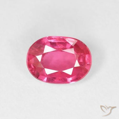 1.20ct 자연스러운 딥 마젠타 루비, 타원형, VS
