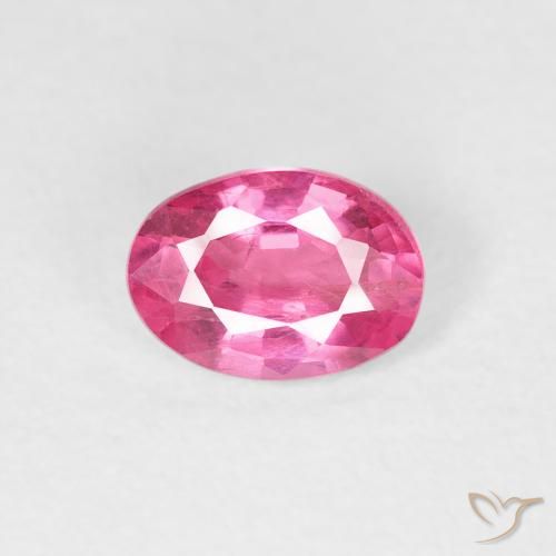 1.04ct 자연스러운 핫 핑크 루비, 타원형, VS