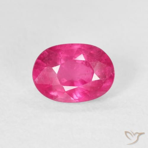 1.16ct 자연스러운 딥 마젠타 루비, 타원형, VS
