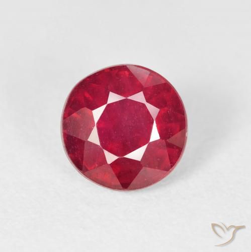 1.94ct 자연스러운 딥 크림슨 루비, 둥근, VS