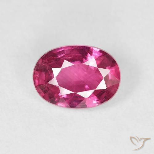 1.16ct 자연스러운 핫 핑크 루비, 타원형, VS