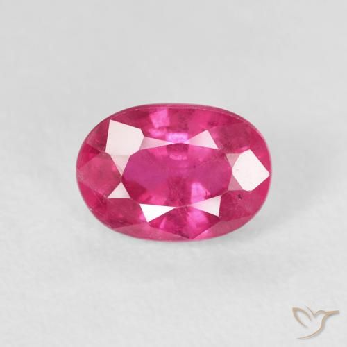 1.33ct 자연스러운 Medium Dark-Pink 루비, 타원형, VS