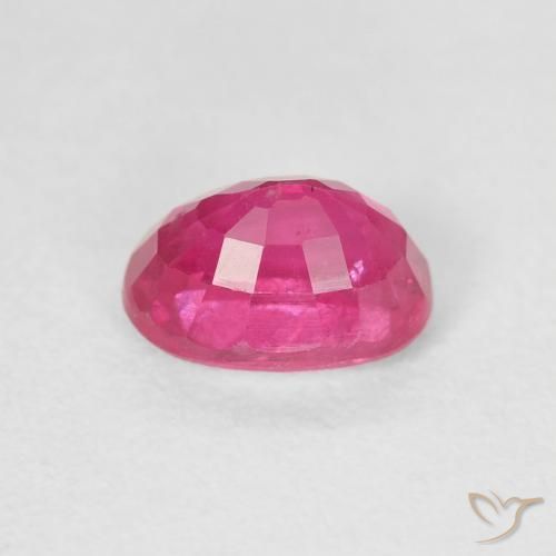 1.33캐럿 천연 Medium Dark-Pink 루비, 타원형, VS