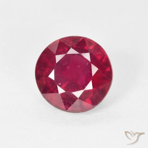 3.37ct 자연스러운 딥 크림슨 루비, 둥근, VS