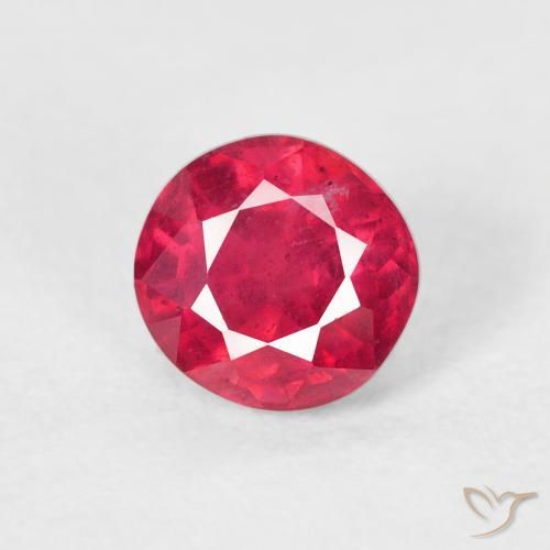 1.06ct 자연스러운 잼 레드 루비, 둥근, VS