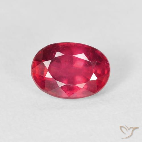1.83ct 자연스러운 잼 레드 루비, 타원형, VS