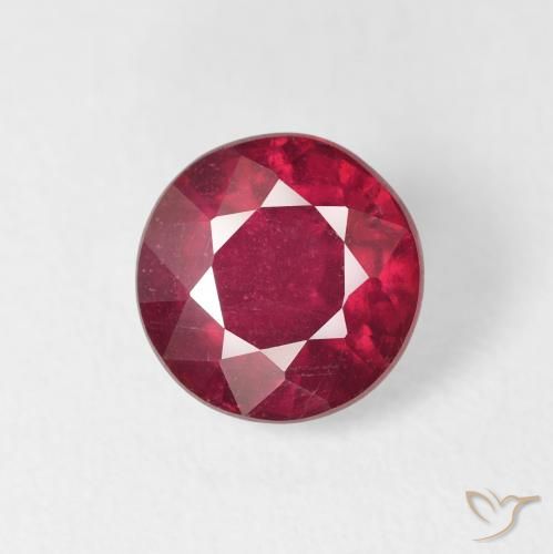 2.51ct 자연스러운 피처럼 붉은 루비, 둥근, VS-SI