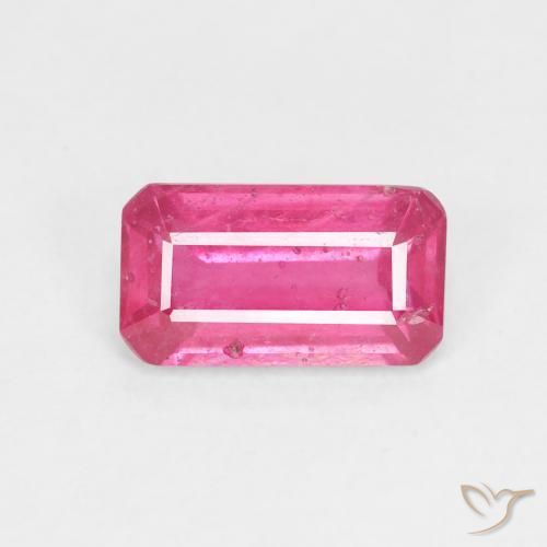 1.94ct 자연스러운 딥 마젠타 루비, 에메랄드 컷, VS-SI