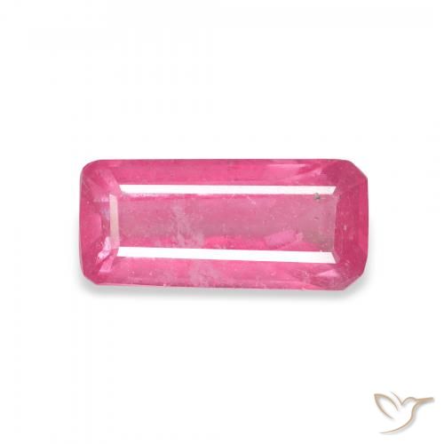1.87ct 자연스러운 딥 마젠타 루비, 에메랄드 컷, VS-SI