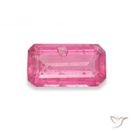 1.63ct 자연스러운 Medium Dark-Pink 루비, 에메랄드 컷, SI