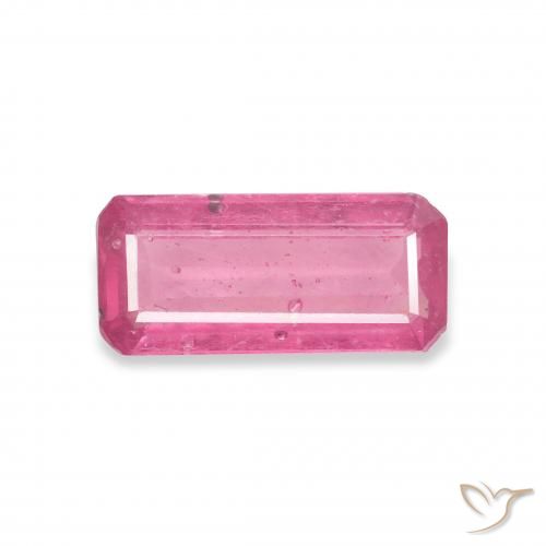 1.93ct 자연스러운 Medium Dark-Pink 루비, 에메랄드 컷, VS-SI