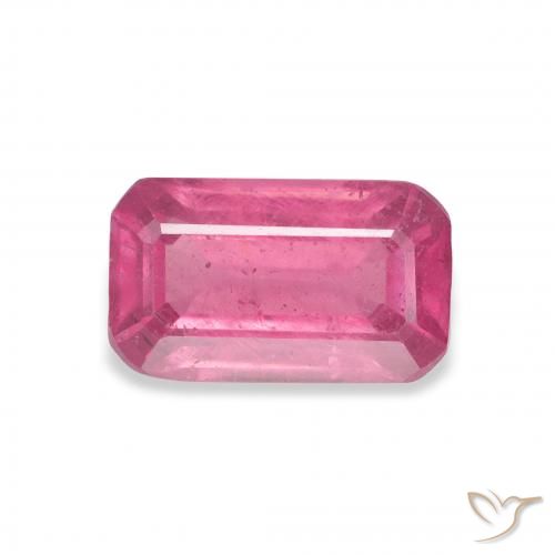 3.12ct 자연스러운 Medium Dark-Pink 루비, 에메랄드 컷, VS-SI