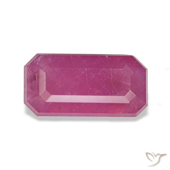 1.71ct 퍼플 루비, 에메랄드 컷, VS