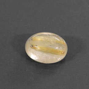 1.50캐럿 천연 무색 골든 루틸 쿼츠, 투명한, 8×6.1 mm, 투명/반투명
