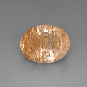 22.42캐럿 천연 무색 골든 루틸 쿼츠, 투명한, 21×16.4 mm, 투명/반투명