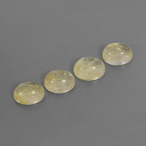 캐럿 천연 무색 골든 루틸 쿼츠 보석, 투명한, 8×6.4 mm, 투명/반투명